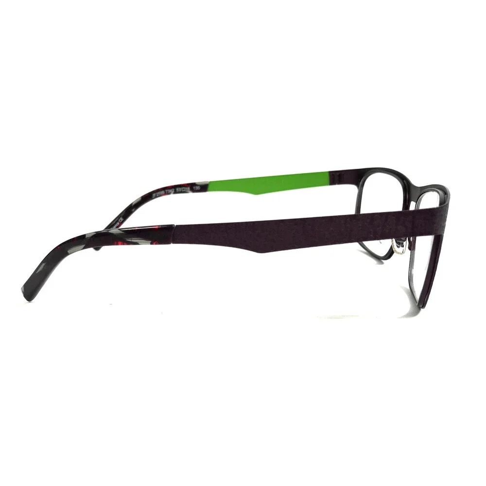 J.F. Rey Eyeglasses Frames JF2599 7342 Purple Green Textured Ribbed 53-18-130